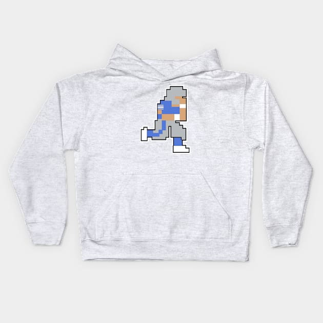 Tecmo Bowl Detroit 8-bit DET Kids Hoodie by jackandcharlie